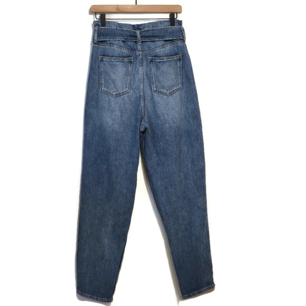 Joes Jeans The Brinkley High Rise Paperbag Tie Waist Straight Denim Jean Size 30 - Picture 8 of 14